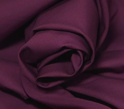 Сорочечный хлопок однотонный, цвет фиолетовый, 53482