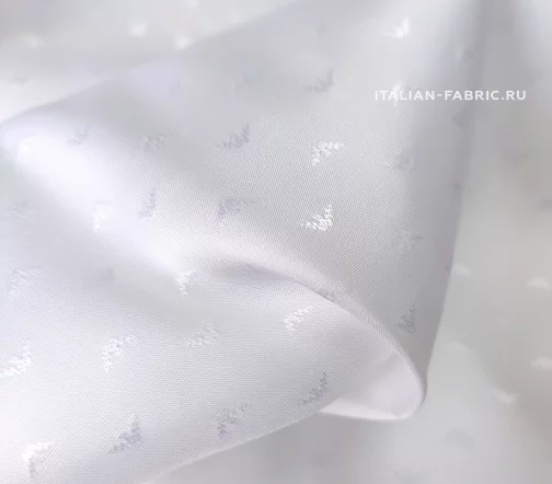 Подкладочная ткань жаккард Armani, цвет белый, 3092024