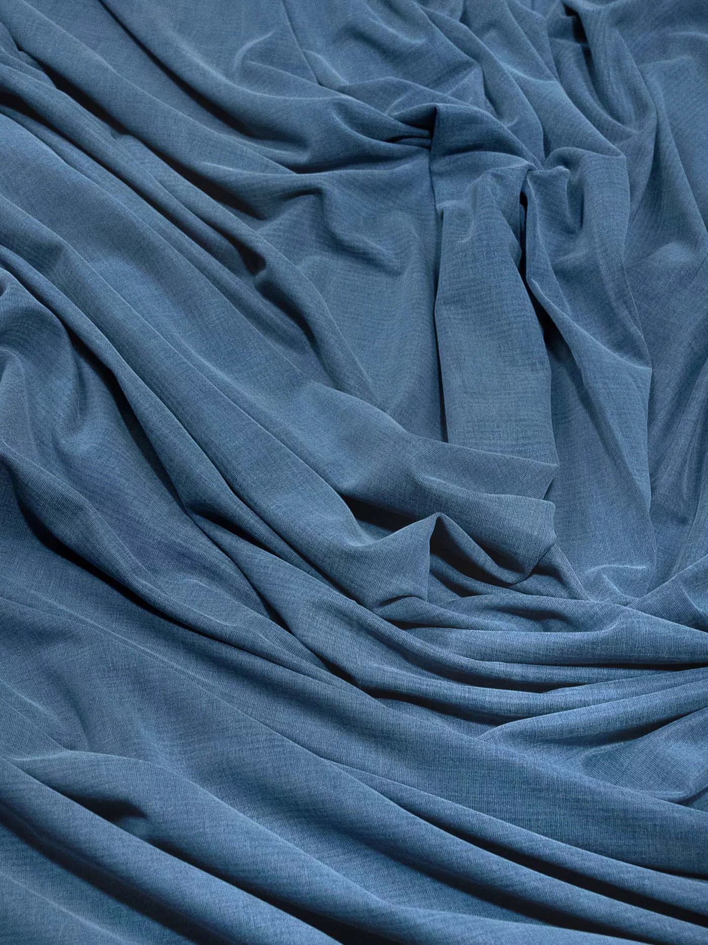 Трикотаж однотонный, цвет джинсовый, 1092113-1 150см купить в Москве - цена  2370.00 руб.