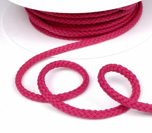 Шнур хлопковый PEGA, цвет малиновый, 5,3мм
