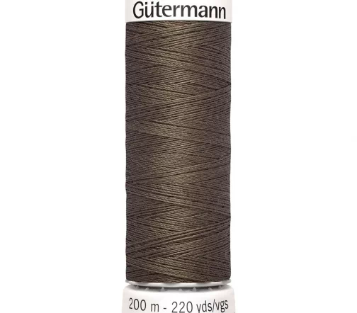 Нить Sew All для всех материалов, 200м, 100% п/э, цвет 467 бледно-коричневый, Gutermann 748277