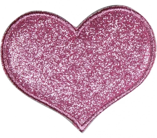 Термоаппликация HKM "Розовое сердце", 7 х 6 см
