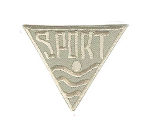 Термоаппликация HKM "Треугольник "Спорт", цвет бежевый, 5,5 x 5,5 x 5,5 см, арт. 21811/2