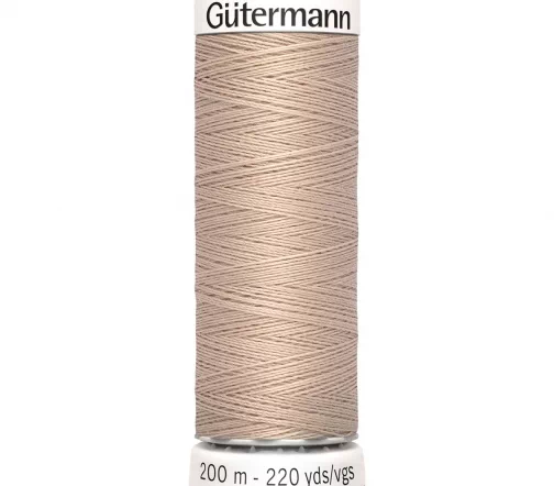 Нить Sew All для всех материалов, 200м, 100% п/э, цвет 121 бледно-песочный, Gutermann 748277