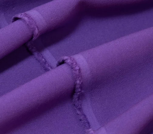 Креп костюмно-плательный однотонный, цвет фиолетовый, 1052206-3