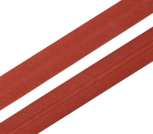 Косая бейка SAFISA, 20мм, хлопок, цвет 113, гранат