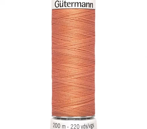 Нить Sew All для всех материалов, 200м, 100% п/э, цвет 587 яркий желто-розовый, Gutermann 748277