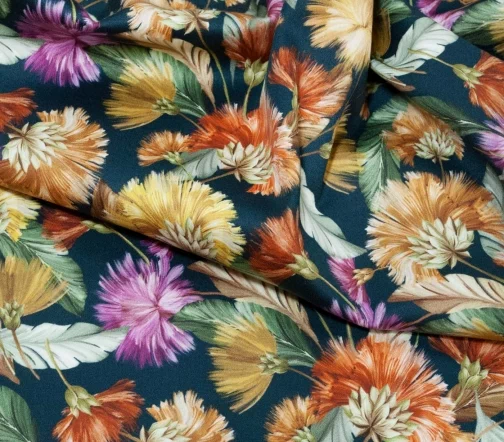 Сатин стрейч "Чертополох", 01977