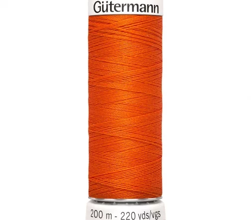 Нить Sew All для всех материалов, 200м, 100% п/э, цвет 351 оранжевый, Gutermann 748277
