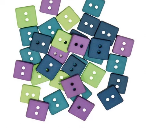 Пуговицы, Favorite Findings "Квадраты" 12-15 мм, 23 шт