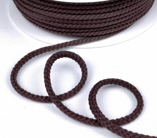 Шнур хлопковый PEGA, цвет коричневый, 5,3мм