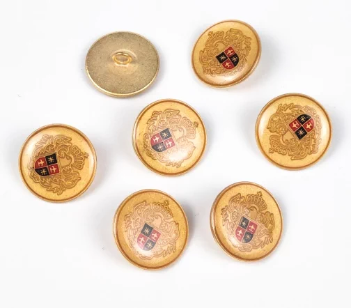 Пуговица костюмная на ножке, 21 мм, металл