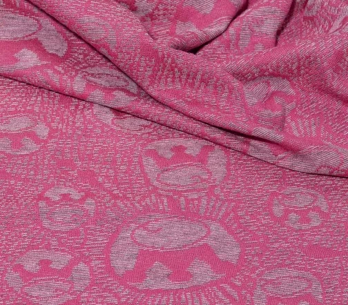 Трикотаж, цвет фуксия/серый, 02018-2