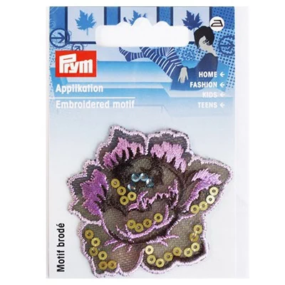 926564 Термоаппликация "Цветок с пайетками" 6х5,5 см, Prym