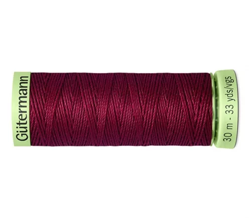 Нить Top Stitch для отстрочки, 30м, 100% п/э, цвет 375 красная слива, Gutermann 744506