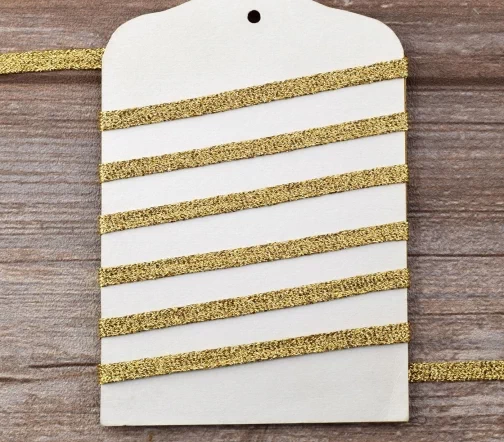 Тесьма PEGA декоративная люрексная, цвет золотой, 7,5 мм