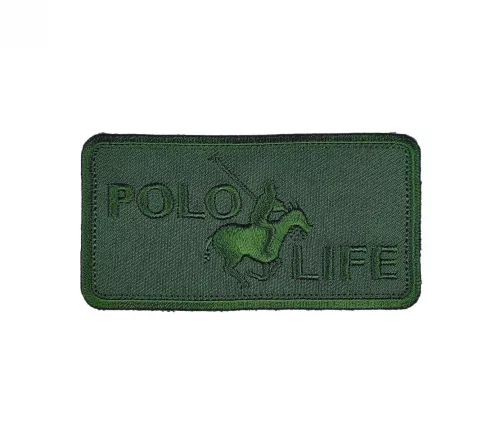 Термоаппликация "Polo Life", 4,5 х 8,8 см, темно-зеленый, арт. 569363.H
