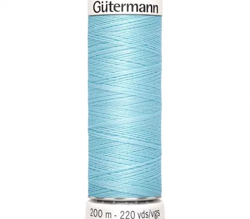 Нить Sew All для всех материалов, 200м, 100% п/э, цвет 195 голубой лед, Gutermann 748277