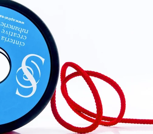 Шнур плетеный SAFISA, 4 мм, цвет красный, 25281-4-14