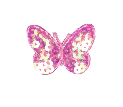 Термоаппликация Marbet "Бабочка с пайетками", 4,5 х 3,4 см, цвет розовый, 565536.017