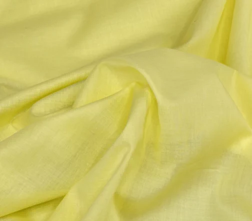 Батист хлопковый, цвет желтый, BT11-13