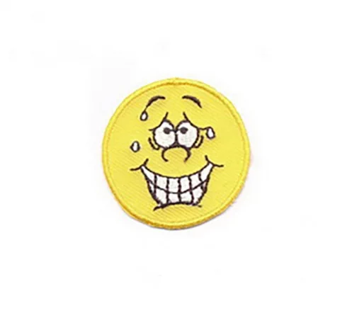 Термоаппликация Marbet "Смайлик ухмылка", 4 см, 569286.E