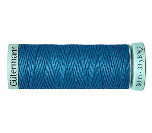 Нить Silk R 753 для фасонных швов, 30м, 100% шелк, цвет 025 св.морская волна, Gutermann 723878