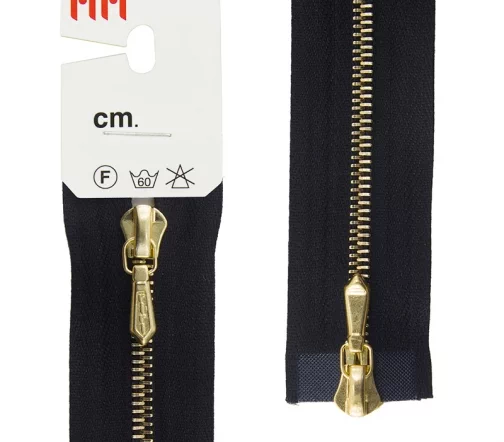 Молния RiRi металл, разъёмная, 2 замка 4мм 90см, подвеска Tropf, цепь Go, цвет 2110, черный