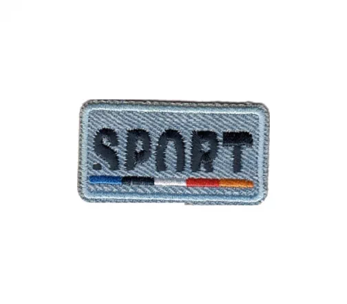 Термоаппликация Marbet "SPORT", голубой джинс, 5,3 х 2,8 см, 565404