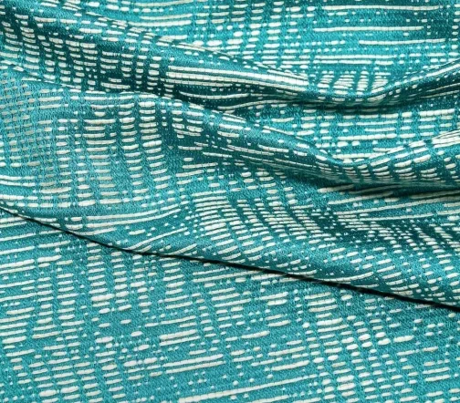 Жаккард "Продежка", фон бирюзовый, 00655