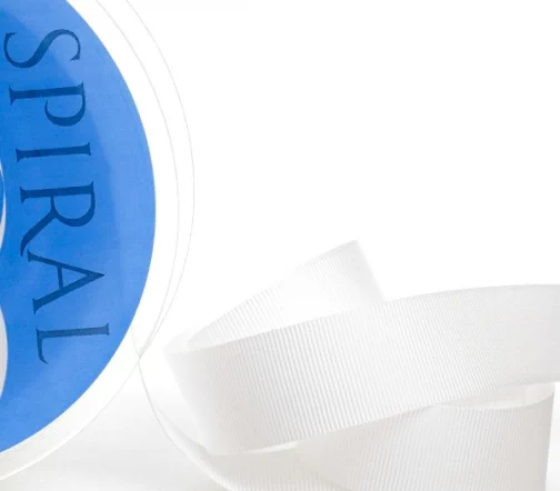 Лента репсовая Safisa 50 мм, цвет 02 белый