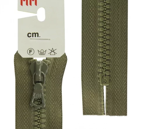 Молния Riri трактор неразъёмная, 1 замок, 6мм, 20см, цвет 2827, хаки