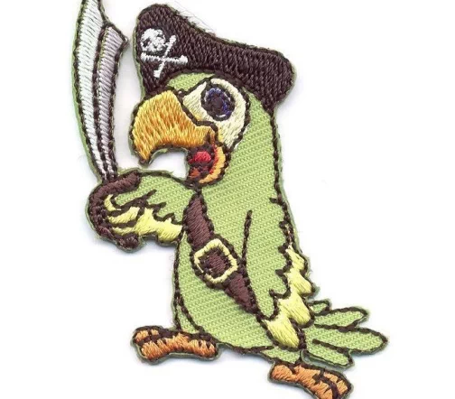 Термоаппликация Marbet "Попугай-пират", 5 х 4,7 см, 569026