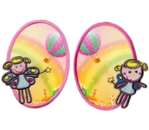 Термоаппликации HKM "Фея с воздушным шаром", 9,5 х 8 см, 2 шт., арт. 32793