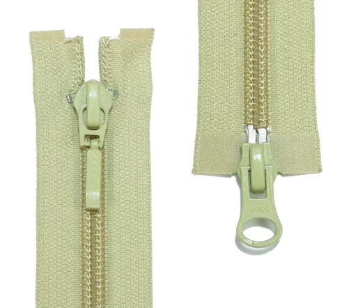 Молния YKK спираль разъёмная, 2 замка, 50см, 5мм, цвет 883, фисташковый