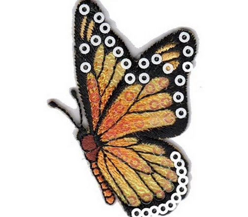 Термоаппликация "Бабочка с пайетками", 4,7 х 6,5 см, арт. 569760.C