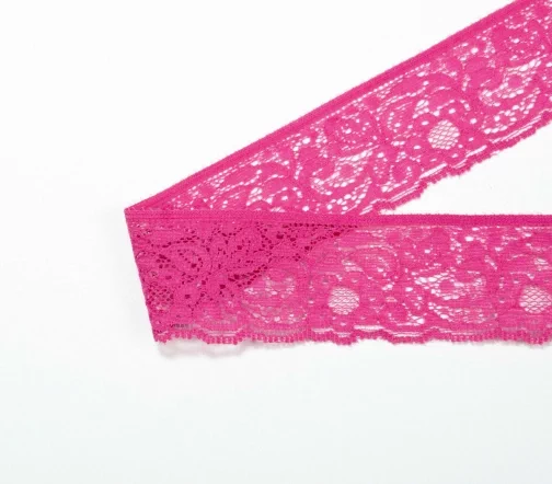 Кружево LAKIDAIN, ширина 34 мм, цвет фуксия