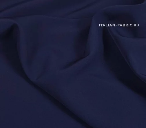 Креп триацетат костюмно-плательный, цвет темно-синий, TR11-18