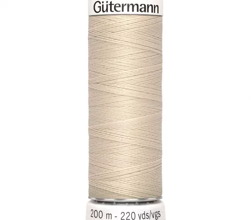 Нить Sew All для всех материалов, 200м, 100% п/э, цвет 169 пломбир, Gutermann 748277