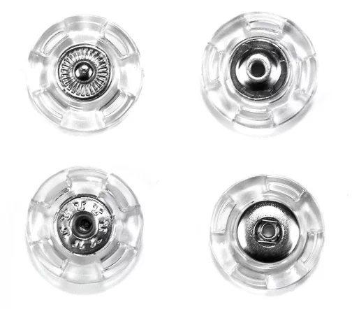 Кнопка пришивная, пластик, 18 мм, прозрачная, A2201-18