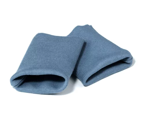 Манжеты трикотаж, хлопок, цвет серо-голубой, 129-028