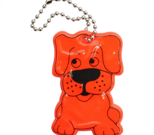 7714886 Световозвращатель "Собака" 4х5,8 см, 2шт/уп., цвет оранжевый