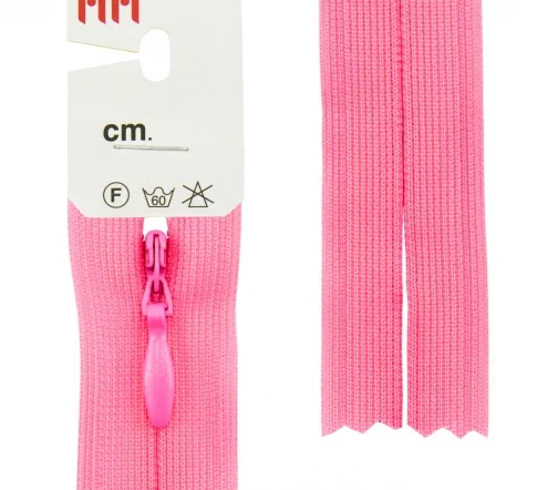 Молния Riri потайная неразъёмная, 3мм, 60см, цвет 2424, розовый фламинго