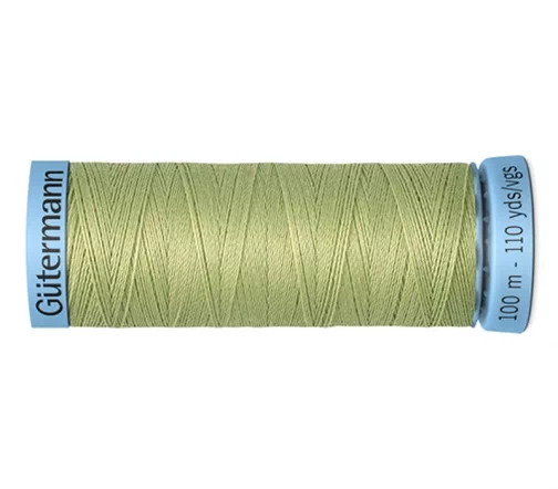 Нить Silk S303 для тонких швов, 100м, 100% шелк, цвет 282 св.оливковый, Gutermann 744590
