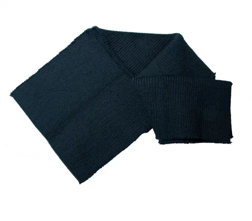 Кромка трикотаж, полушерсть, цвет темно-серый, 134-011