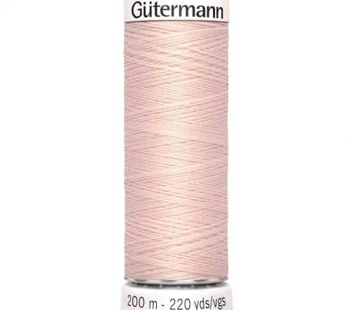 Нить Sew All для всех материалов, 200м, 100% п/э, цвет 658 розовая карамель, Gutermann 748277