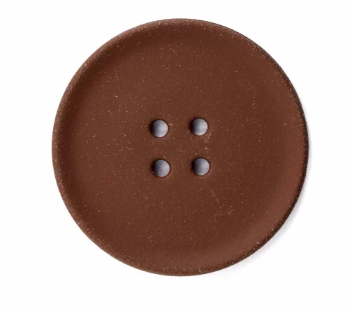 Пуговица Sandra, 23 мм, 4 отв., пластик, коричневый, 4121S-36-A