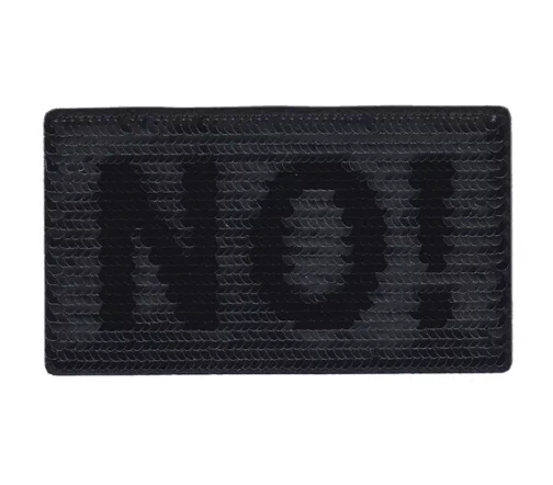 Термоаппликация Marbet "NO! пайетки", 6,3 х 11 см, 565075.B