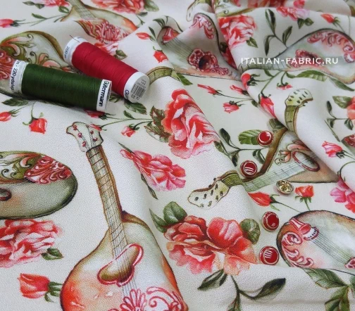 Креп "Мандалины", 00804