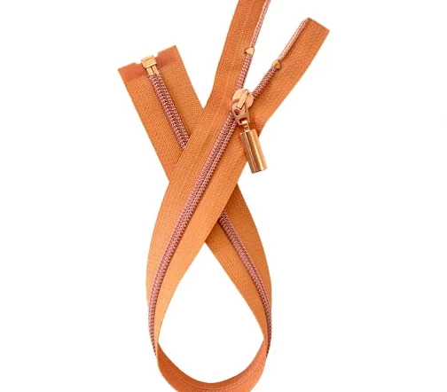 Молния Union Knopf спираль разъемная, 1 замок, 60см 5мм, цвет розово-оранжевый, 4506-600-0086